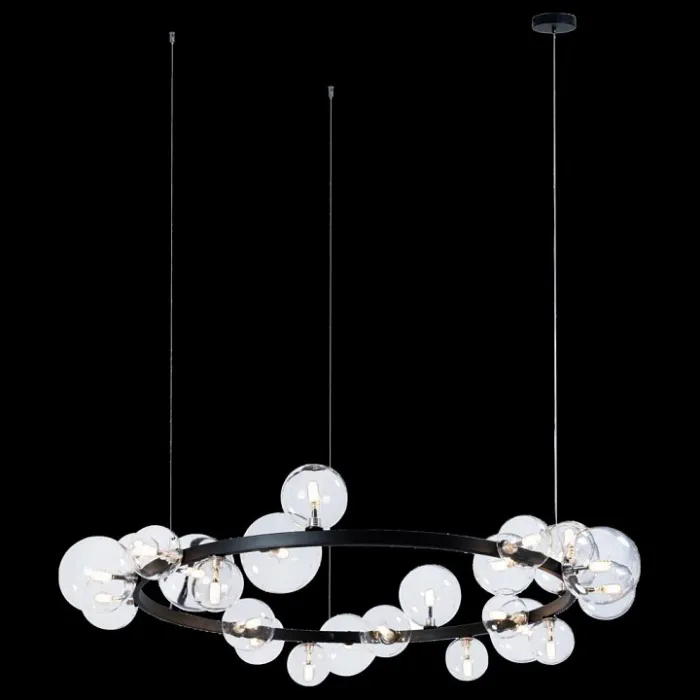 Подвесной светильник Loft it Molecule 10023/1200 Цвет арматуры черный Цвет плафонов прозрачный от ImperiumLoft