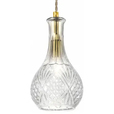 Подвесной светильник Favourite Bottle 1862-1P Цвет плафонов прозрачный Цвет арматуры золото