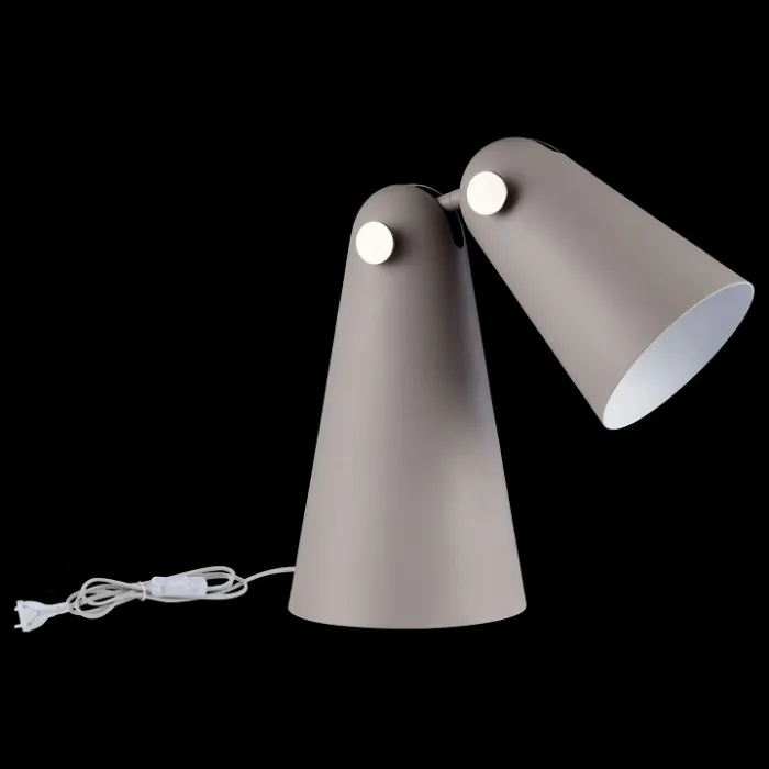 Настольная лампа декоративная Maytoni Novara MOD619TL-01GR Цвет арматуры серый Цвет плафонов серый от ImperiumLoft