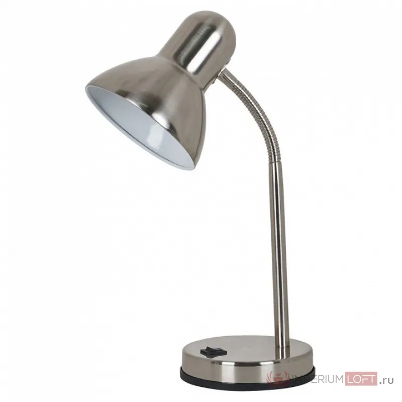 Настольная лампа офисная Arte Lamp Cosy A2488LT-1SS Цвет арматуры серебро Цвет плафонов серебро от ImperiumLoft