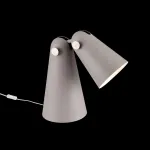 Настольная лампа декоративная Maytoni Novara MOD619TL-01GR Цвет арматуры серый Цвет плафонов серый от ImperiumLoft