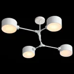 Люстра на штанге EVOLUCE Gimento SLE183502-04 Цвет арматуры белый Цвет плафонов белый от ImperiumLoft