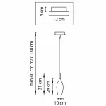 Подвесной светильник Lightstar Pentola 803029 Цвет арматуры хром Цвет плафонов фиолетовый от ImperiumLoft