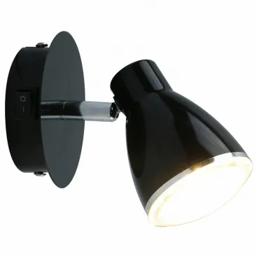 Бра Arte Lamp Gioved A6008AP-1BK Цвет арматуры черный Цвет плафонов черный от ImperiumLoft