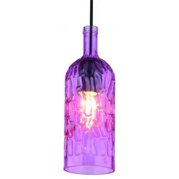 Подвесной светильник Arte Lamp Festa A8132SP-1MG Цвет арматуры черный Цвет плафонов фиолетовый от ImperiumLoft
