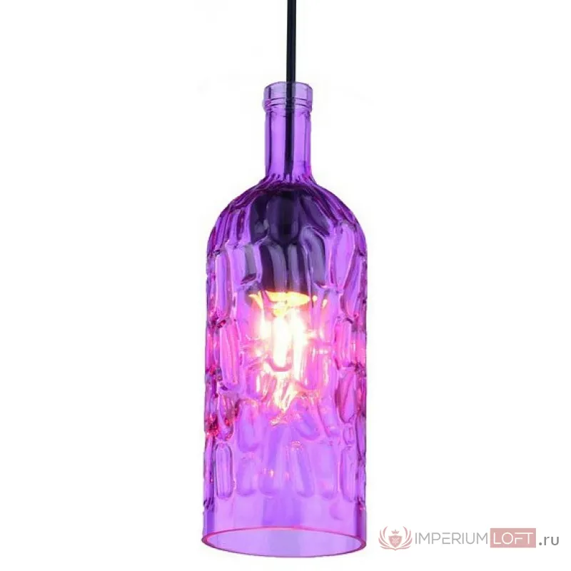 Подвесной светильник Arte Lamp Festa A8132SP-1MG Цвет арматуры черный Цвет плафонов фиолетовый от ImperiumLoft