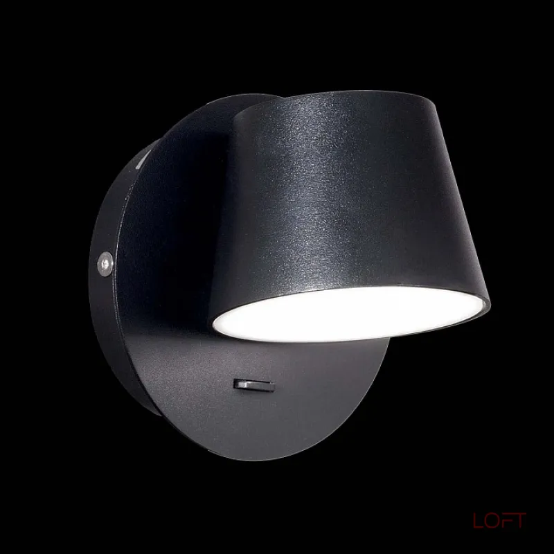 Бра Ideal Lux Gim GIM AP1 NERO Цвет арматуры черный Цвет плафонов черный