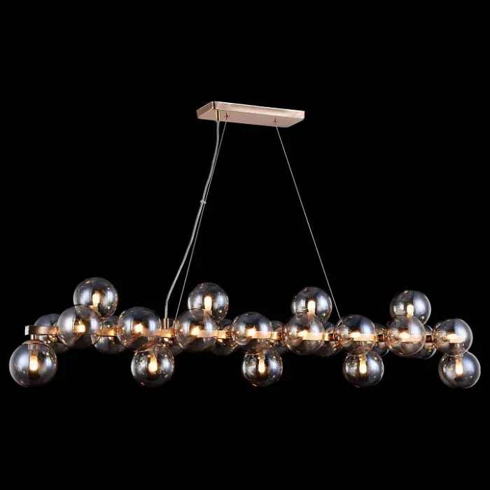 Подвесная люстра Maytoni Dallas MOD547PL-25G Цвет арматуры золото Цвет плафонов янтарный от ImperiumLoft