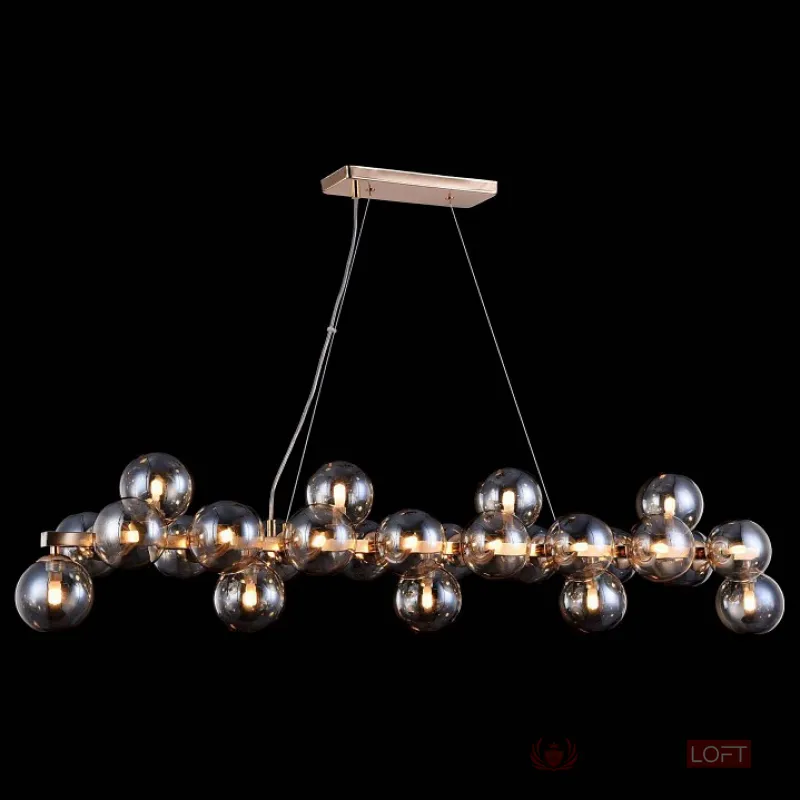 Подвесная люстра Maytoni Dallas MOD547PL-25G Цвет арматуры золото Цвет плафонов янтарный от ImperiumLoft