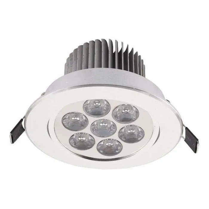 Встраиваемый светильник Nowodvorski Downlight Led 6823 Цвет арматуры серебро Цвет плафонов серебро от ImperiumLoft