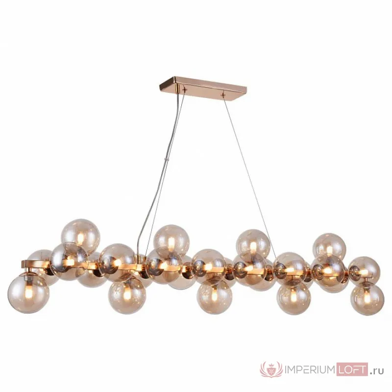 Подвесная люстра Maytoni Dallas MOD547PL-25G Цвет арматуры золото Цвет плафонов янтарный от ImperiumLoft