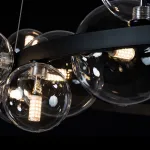Подвесной светильник Loft it Molecule 10023/1200 Цвет арматуры черный Цвет плафонов прозрачный от ImperiumLoft