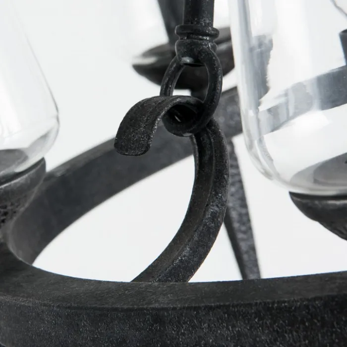 Подвесная люстра Arte Lamp 1722 A1722SP-6BA Цвет арматуры черный Цвет плафонов прозрачный от ImperiumLoft