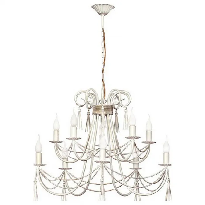 Подвесная люстра Nowodvorski Twist White 4985 цвет арматуры белый от ImperiumLoft