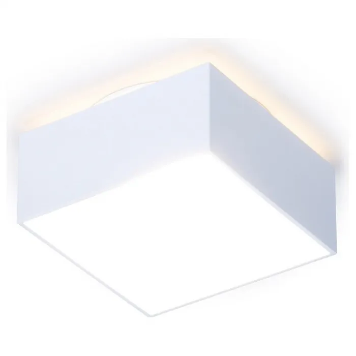 Встраиваемый светильник Ambrella TN192 TN192 WH/S белый/песок GU5.3 80*80*60 Цвет арматуры белый Цвет плафонов белый от ImperiumLoft
