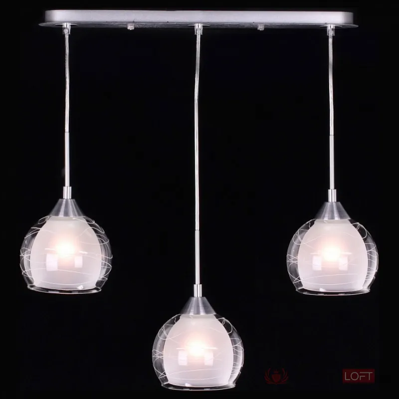 Подвесной светильник Citilux Буги CL157132 Цвет плафонов белый Цвет арматуры хром от ImperiumLoft