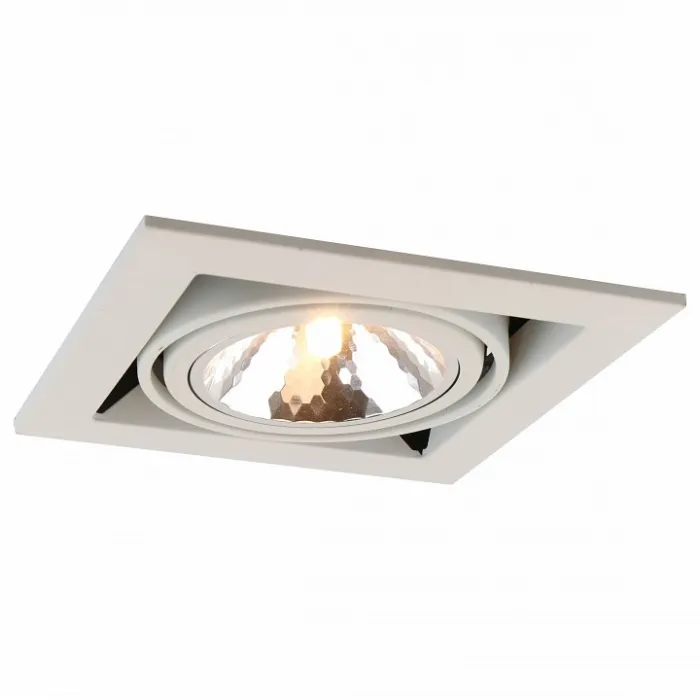 Встраиваемый светильник Arte Lamp Cardani A5949PL-1WH Цвет арматуры белый от ImperiumLoft