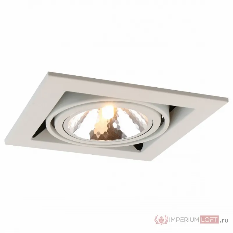 Встраиваемый светильник Arte Lamp Cardani A5949PL-1WH Цвет арматуры белый от ImperiumLoft