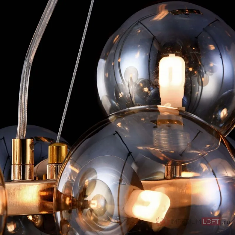 Подвесная люстра Maytoni Dallas MOD547PL-25G Цвет арматуры золото Цвет плафонов янтарный от ImperiumLoft