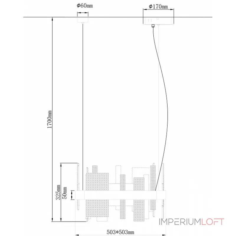 Подвесной светильник Wertmark Lotta WE461.01.303