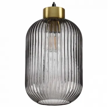 Подвесной светильник Ideal Lux Mint-3 MINT-3 SP1 FUME' Цвет арматуры латунь Цвет плафонов серый