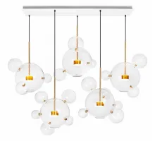 Подвесной светильник Loft it Bolle 2027-S5 Цвет арматуры золото Цвет плафонов прозрачный