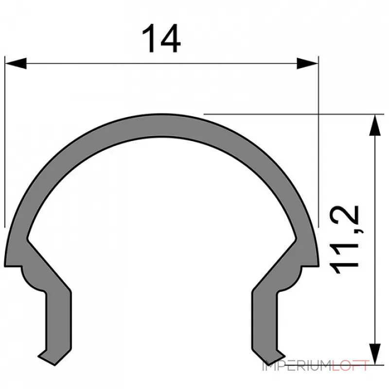 Профиль накладной  Deko-Light R-01-08 984502