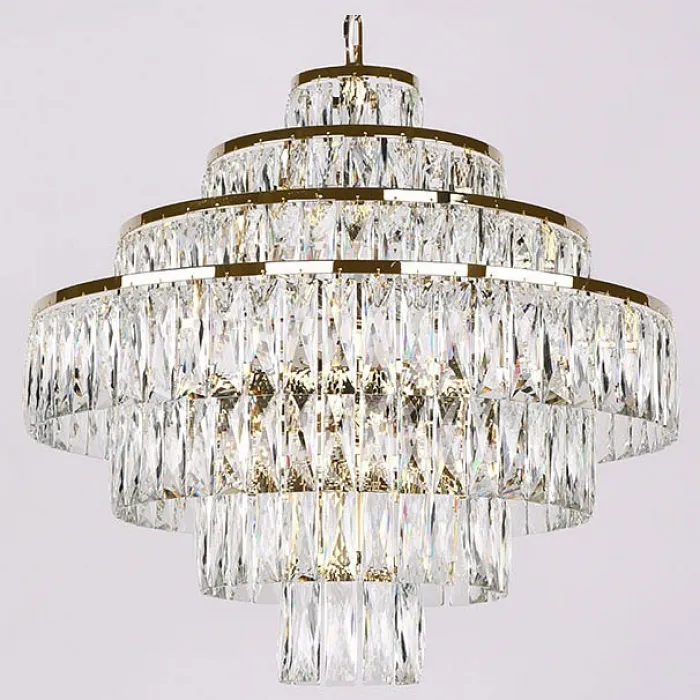 Подвесная люстра Newport 10120 10125+6/C gold Цвет арматуры золото Цвет плафонов прозрачный от ImperiumLoft