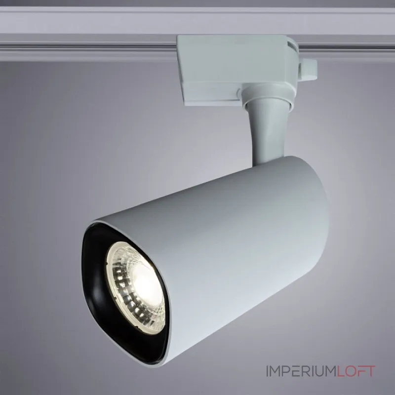 Светильник на штанге Arte Lamp Barut A4563PL-1WH Цвет плафонов черно-белый Цвет арматуры белый