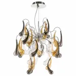 Подвесная люстра Lightstar Manica 794194 Цвет арматуры хром Цвет плафонов янтарный от ImperiumLoft