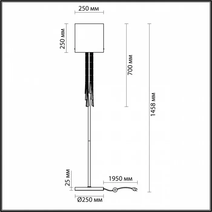 Торшер Odeon Light Nicole 4890/1F от ImperiumLoft