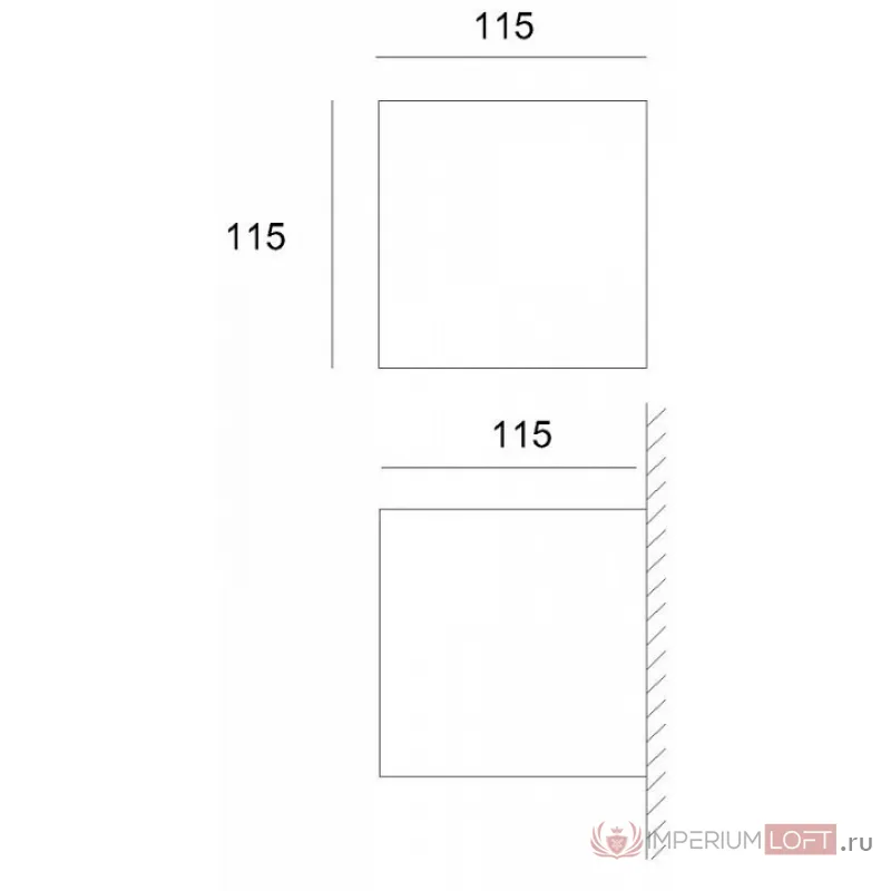 Накладной светильник Deko-Light Cube 341183 Цвет арматуры серый Цвет плафонов серый от ImperiumLoft