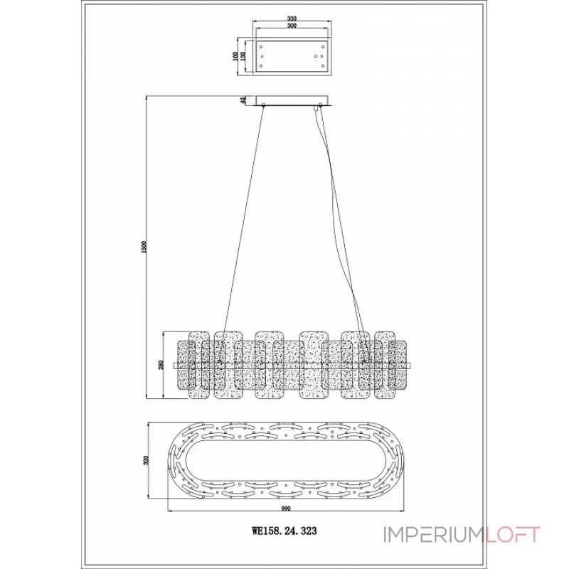 Подвесная люстра Wertmark Nelly WE158.24.323 Подвесная люстра Wertmark Nelly WE158.24.323