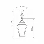 Подвесной светильник Elektrostandard Libra Libra H венге (арт. GLXT-1408H) от ImperiumLoft