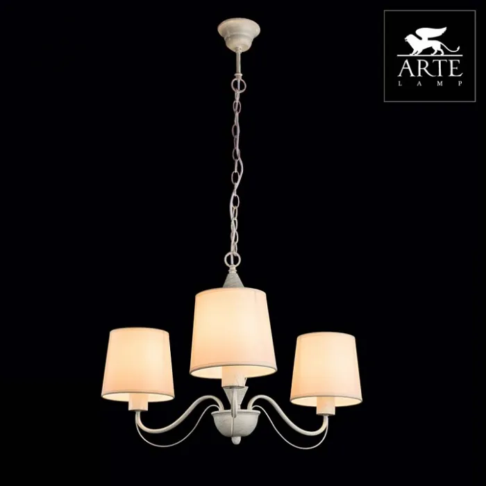 Подвесная люстра Arte Lamp Orlean A9310LM-3WG Цвет арматуры золото Цвет плафонов белый от ImperiumLoft