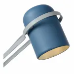 Настольная лампа офисная Lucide Bastin 05535/01/35 Цвет плафонов синий Цвет арматуры серый от ImperiumLoft