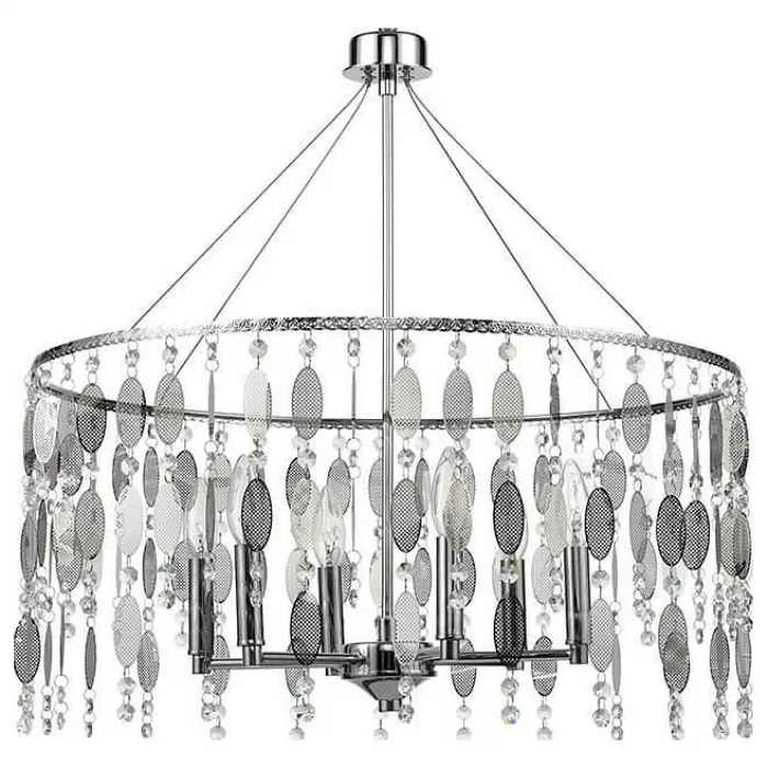Подвесной светильник Vele Luce Grace 742 VL4093P61 Цвет арматуры хром Цвет плафонов серый от ImperiumLoft