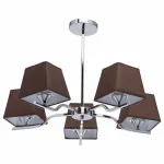 Люстра на штанге DeMarkt City Конрад 667010605 Цвет арматуры хром Цвет плафонов коричневый от ImperiumLoft