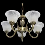 Подвесная люстра MW-Light Ариадна 20 450016305 Цвет арматуры бронза Цвет плафонов белый от ImperiumLoft