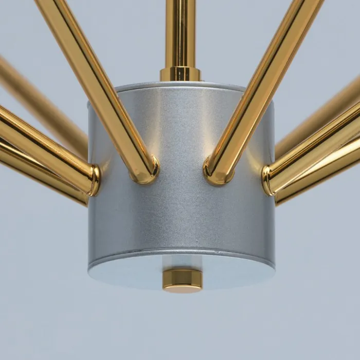Люстра на штанге MW-Light Атмосфера 699011008 Цвет арматуры золото Цвет плафонов белый от ImperiumLoft