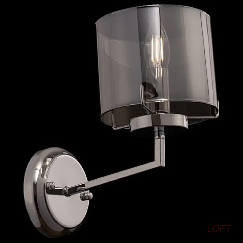 Бра Freya Karen FR5096WL-01CH Цвет арматуры хром Цвет плафонов серый