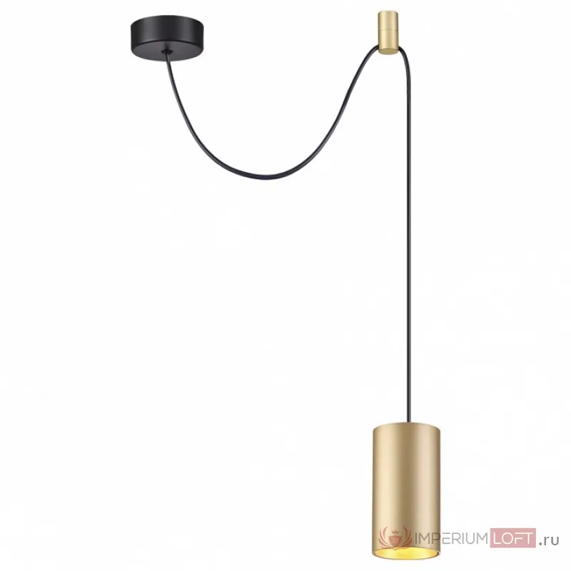 Подвесной светильник Odeon Light Lucas 3898/1 Цвет арматуры черный Цвет плафонов золото от ImperiumLoft