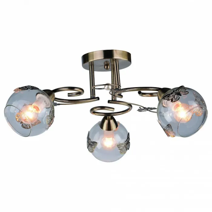 Люстра на штанге Arte Lamp Alessandra A5004PL-3AB Цвет арматуры бронза Цвет плафонов бронза от ImperiumLoft