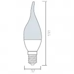 Лампа светодиодная Horoz Electric HL4370L 6Вт 3000K HRZ00000029 Цвет арматуры белый