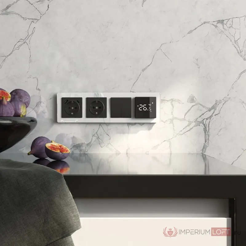 Рамка на 4 поста Werkel Acrylic белый a062131 от ImperiumLoft