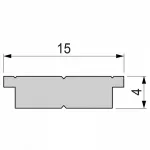 Профиль накладной  Deko-Light T-01-10 970762 Цвет арматуры серебро