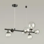 Подвесной светильник Odeon Light Tovi 4818/7 Цвет плафонов прозрачный Цвет арматуры черный от ImperiumLoft