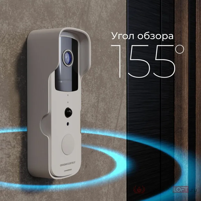 Звонок беспроводной с камерой Elektrostandard 76105 76105/00 Белый от ImperiumLoft