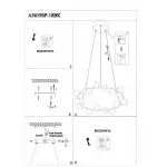 Подвесная люстра Arte Lamp Dexter A3619SP-18BK 