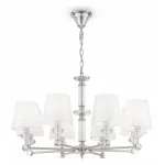 Подвесная люстра Maytoni Riverside MOD018PL-08CH Цвет арматуры хром Цвет плафонов белый от ImperiumLoft